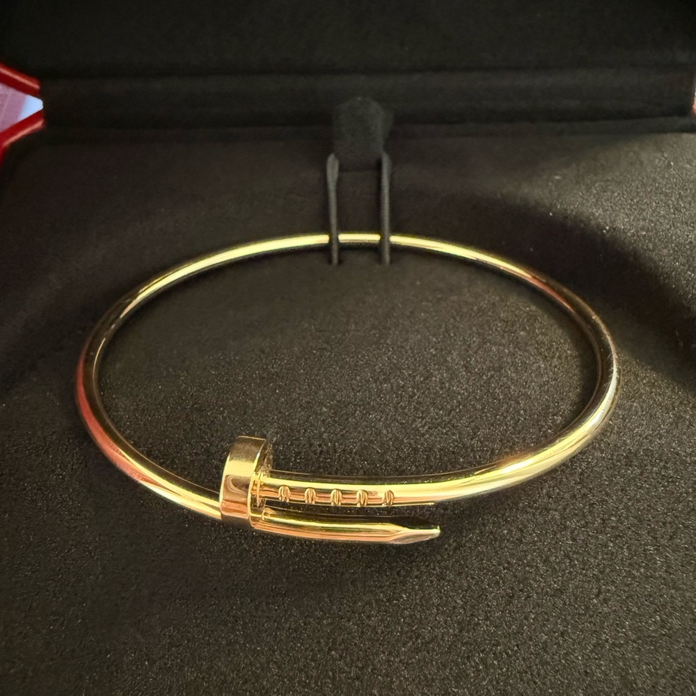Cartier Rose Gold Juste un Clou nail bracelet- size 16